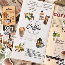 40packs/lot New Rooftop Cafe Sticker Decoration DIY Scrapbooking Sticker Stationery Kawaii Diary Label Sticker 2024 - buy cheap