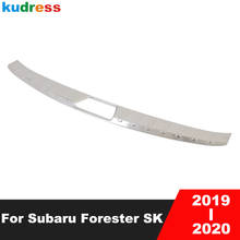 Cubierta de parachoques trasero interior y de acero inoxidable para Subaru Forester SK 2019 2020, embellecedor de puerta trasera, Protector de puerta de alféizar de puerta 2024 - compra barato