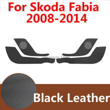 For Skoda Fabia 2014 2013 2012 Car Door Anti Kick Protector Pad Leather Door Plank Mat Cover Decorative Sticker 2011 2010 2009 2024 - buy cheap