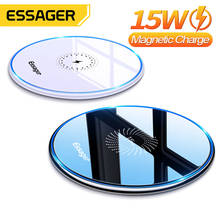 Essager 15W Qi Magnetic Wireless Charger For iPhone 12 11 Pro Xs Max X Induction Fast Wireless Charging Pad For Samsung Xiaomi 2024 - купить недорого