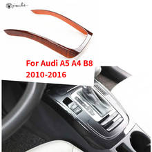 Car Console Armrest Gear Shift Decoration Frame Sticker Trim Carbon Fiber For Audi A5 A4 B8 2011-2016 Interior Auto Accessories 2024 - buy cheap