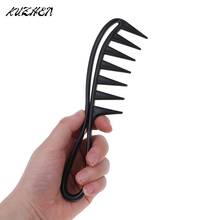 Handle Grip Large Tooth Curly Hair Comb Hair Styling Comb Men Hairdressing Wide Teeth Comb Gift 2024 - buy cheap