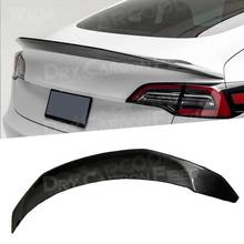 Dry Carbon Fiber Car Front Rear Bumper Lip Splitters Diffuser Spoiler Side Skirts for Tesla Model 3 Body Kit Car Styling 2024 - buy cheap