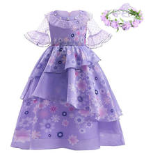 Vestido elegante de fiesta para niña, ropa de espectáculo de flores, vestidos para niño pequeño, vestido de tutú de princesa para niña 2024 - compra barato