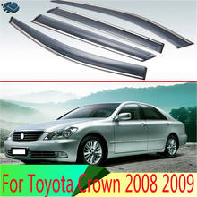 For Toyota Crown 2008 2009 Plastic Exterior Visor Vent Shades Window Sun Rain Guard Deflector 4pcs 2024 - buy cheap