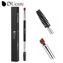 DUcare Eyebrow Brush Eyelash Comb makeup brushes Dual Ended Angled brush Spoolie brush 2 in 1 Lash eyebrow brush set makeup tool 2024 - buy cheap