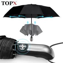 Wind Resistant Fully-Automatic Umbrella Rain Women For Men 3Folding Gift  Parasol Compact Large Travel Business Car 10K Umbrella 2024 - buy cheap