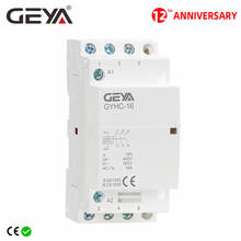 GEYA GYHC-Contactor Modular automático para el hogar, 3 fases 16A 20A 25A 3NO 220V, carril Din, AC, envío gratis 2024 - compra barato