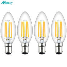 LED Candle Filament Light Bulbs Dimmable B15 SBC Bayonet 4W Ba15d Vintage  Warm White 2700K 40W Replacement (4Pack) Home Office 2024 - buy cheap