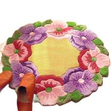 DIY Kits Unfinshed 3D double-dip cloth embroidered carpet /  Flower Vine   Carpet Set/ carpet cross stitch 2024 - buy cheap