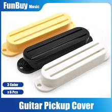 Cubierta de pastilla Humbucker de doble riel de plástico para Fender Tele, reemplazo de guitarra eléctrica, envío directo, 6 uds. 2024 - compra barato