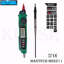 MASTECH-multímetro Digital MS8211 sin contacto, Detector de voltaje CA, Clip de prueba de rango automático 2024 - compra barato