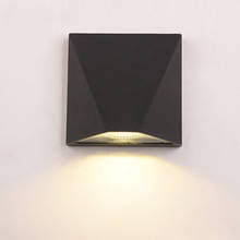 Luminária led de parede com iluminação indireta, lâmpada de parede em alumínio ip55 para áreas internas e externas, à prova d'água 2024 - compre barato
