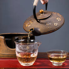 Bule de chá em ferro fundido com 900ml, chaleira para chá em formato de cerejeira, acessórios para decoração de casa para amigos, famílias, casamentos e amantes de chá 2024 - compre barato