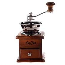 Manual coffee grinder Wood / metal hand mill Spice mill (wood color) 2024 - buy cheap