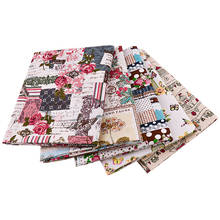 Tissu Cotton Linen Fabric Blooming Flowers Sewing Material Tablecloth Pillow Bag Curtain Cushion TERAMILA Home Textile 2024 - buy cheap