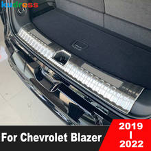 For Chevrolet Blazer 2019 2020 2021 2022 Stainless Car Rear Trunk Bumper Cover Trim Tailgate Door Sill Protector Accessories 2024 - buy cheap