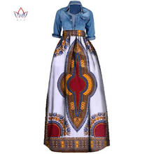 Novo africano impressão saia de verão para as mulheres mais tamanho dashiki africano tradicional roupas vestido bola saias casuais wy106 2024 - compre barato