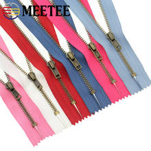 3pcs Meetee 20cm 3# Metal Zippers Close-end Bronze Teeth Auto Lock Zip for Pocket  Bags Tailor DIY Garment Sewing Accessories 2024 - buy cheap