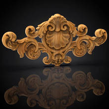 Stl model Furniture decal corner carving flower 3D model relief for cnc 3D carved figure sculpture machine in STL file 2024 - buy cheap