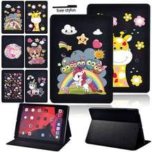 Capa para tablet apple ipad 9th 2021/8th/ipad 2/3/4/ar 4/2/3/ipad pro 11/9.7/ipad mini 1/2/3/4/5 unicorn series cover + stylus 2024 - compre barato