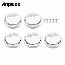 ANPWOO 5Pcs 10Pcs Smoke Sensor Alarm Sensitive Photoelectric Independent Fire Smoke Detector for home security alarm system 2024 - buy cheap