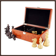 Wooden Chess Box Exquisite Luxury Classic Staunton Tournament Retro Piece Storage Juegos De Mesa Chess Decoration Gift 2024 - buy cheap