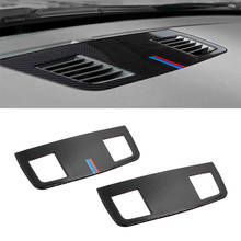 For BMW 3 Series E90 E92 2005 - 2009 2010 2011 2012 Carbon Fiber Car Interior Dashboard Air Conditioner Outlet Vent Cover Trim 2024 - buy cheap