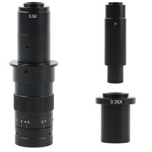 Video Microscope Camera Adjustable 180X 120X 300X Zoom C-mount Lens 0.7X-4.5X Magnification + 0.35X 1X 0.5X Adapter C Mount Lens 2024 - buy cheap