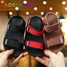 PADRISIMOS Children's Sandals 2021 Summer Canvas Boys Girls Parent Child Beach Shoes Children's Sandals JKL 2024 - buy cheap