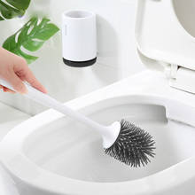 Cepillo de limpieza de silicona para baño, Base de pie montada en la pared, conjunto de accesorios para el hogar 2024 - compra barato