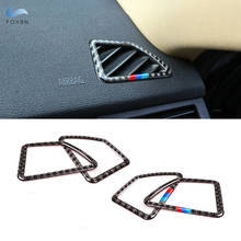 For BMW X5 X6 E70 E71 2008 2009 2010 2011 2012 2013 2PCS Carbon Fiber Air Conditioning Air Vent Outlet Cover Sticker Trim 2024 - buy cheap