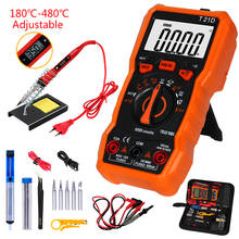 Kit de ferramentas para solda elétrica 80w 220v, multímetro digital ajustável com temperatura, kit de ferramenta de soldagem 2024 - compre barato