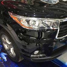For Toyota Highlander 2014 2015 ABS Chrome Front Lamp Cover Headlight Trim Shells Auto Hoods Assemby Accessories 2024 - buy cheap