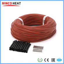 MINCO HEAT 100m 12K 33ohm Infrared Carbon Heating Cable Electric Warm Floor Heating Wire 2024 - buy cheap