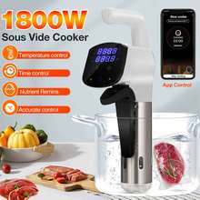 AUGIENB Generation Smart Wifi Control Sous Vide Cooker 1800W Immersion Circulator Vacuum Heater Accurate Temperature Slow Cooker