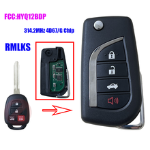 Fob remoto da microplaqueta da chave 314mhz g h do carro da aleta para toyota rav4 tacoma 2014-2016/scion xb 2013-2015 fcc id: hyq12bdp 2024 - compre barato