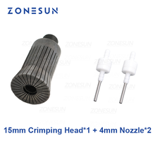 ZONESUN Custom Link One 15mm Crimper Head for Perfume Capping Machine and Two pcs 4mm Nozzles for Filling Machine 2024 - buy cheap
