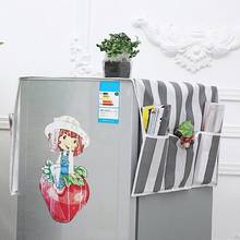 Практичная пылезащитный чехол для холодильника с карманом, двусторонняя подвесные сумки для хранения, бытовая, Нетканая, для микроволновой печи 2024 - купить недорого