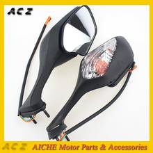 Motorcycle Rearview Mirror Led Turn Signal Light Scooters Sideview Mirrors for Honda CBR1000RR 2008-2013 VFR1200 2010-2012 2024 - buy cheap