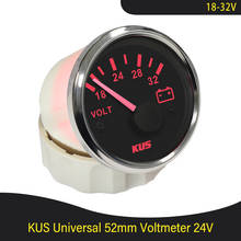KUS 52mm Voltage Gauge Universal Voltmeter 12V/24V for Boat Yacht Auto Motor Home Truck with Red /Yellow Available Backlight 2024 - buy cheap