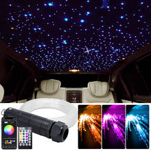 DC12V 6W RGBW Car Roof Star Lights APP  LED Fiber Optic Star Ceiling Light kits 100~460pcs for Starry Sky Optical fiber Lighting 2024 - buy cheap