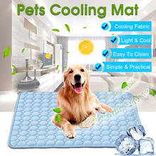 Alfombrilla de refrigeración para mascotas, tamaño S/M/L/XL, almohadilla de hielo de verano, tela CoolCore, sofá, cojín, manta para todas las mascotas, alfombrillas de refrigeración transpirables 2024 - compra barato