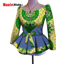 Fashion New Dashiki African Women Clothing Bazin Riche  Elegant Multi Layer Shirts Ankara  Tops WY5092 2024 - buy cheap