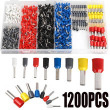 1200Pcs Insulated Ferrules Terminal Block Cord End Wire Connector Electrical Crimp Terminator 8-22 AWG 2024 - buy cheap