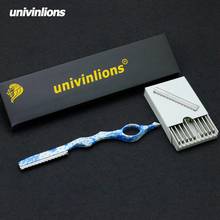 univinlions professional barber thinning razor straight hairdressing razor stick salon hair cutting knife hairstylist scisor 2024 - buy cheap