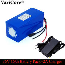 VariCore-batería de litio de 36V, 16ah, 18650 y 800 vatios, protección BMS de 20A, fuente de alimentación de respaldo de 16000mAh + cargador de 42V y 2A 2024 - compra barato