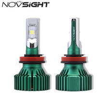 NOVSIGHT H11 Car LED Headlight Bulbs H8 H9 60W 16000LM Single Beam Auito Driving Fog Lights Bulbs White Fog Lamps D45 2024 - buy cheap