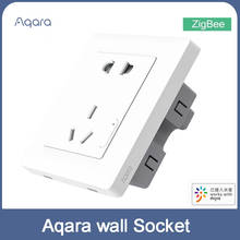 Aqara-enchufe de pared inteligente ZigBee con wifi, interruptor inalámbrico con Control remoto, funciona con kits de Xiaomi, aplicación de hogar inteligente 2024 - compra barato