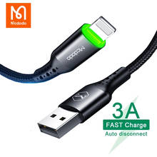 Mcdodo USB Cable for lightning iPhone 14 13 12 11 Pro Max XS XR X 8 7 iPad 3A Fast Charging iOS Charge Auto Disconnect Data Wire 2024 - buy cheap